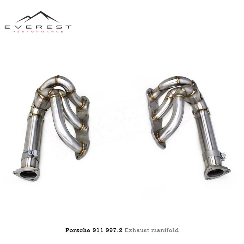 SS304 Stainless Steel Exhaust Manifold for Porsche 911 997/997.2 Carrera 3.6/3.8 2008-2011 High Performance Automotive Parts