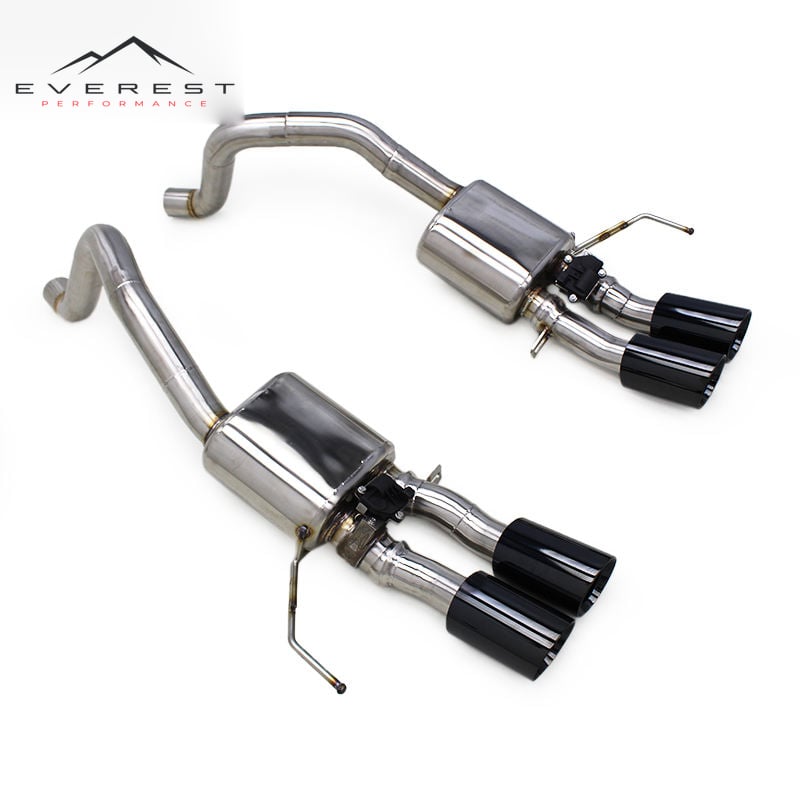 304 Stainless Steel Axle Exhaust Pipe System with Muffler Valve Control for 2014-2019 Chevrolet Corvette C7 6.2L