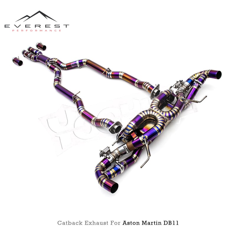 Titanium Catback Exhaust for Aston Martin DB11 V12 5.2L 2016-2019 Titanium Exhaust Muffler Pipe Valve Exhaust System