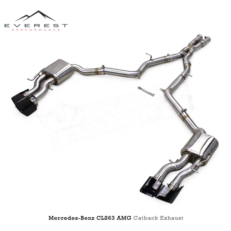 SS304 Exhaust Pipe System for Mercedes-Benz CLS63 AMG 2007-2017 Sport Car Vacuum Valve Catback Muffler