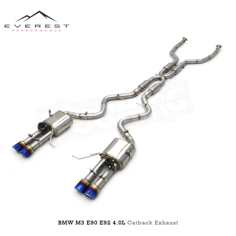 Stainless Steel Muffler Exhaust Pipes for BMW M3 E90/E92/E93 4.0L 2008-2013 SUS304 Catback Valvetronic X Mid Pipes Resonator