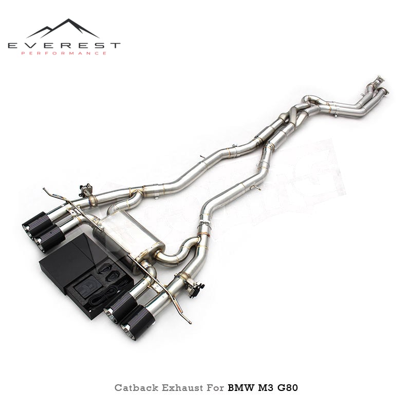 Racing New Style Equal Length MidPipe with Z Pipe Exhaust for BMW M2/M3/M4 G87/G80/G82 3.0T 2021-2026 Stainless Steel Resonators