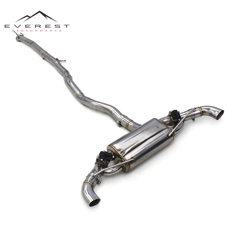 SS304L Exhaust Pipe System for Mercedes-Benz A45 AMG 2.0T 2014-2023 Valvetronic Catback Exhaust With Remote Control