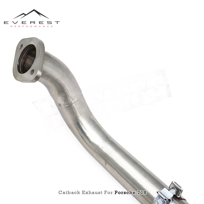 SS304L Exhaust Pipe System for Porsche 718 Boxster/Cayman 2.0T 2016-2023 Racing Exhaust Muffler with Valve System Catback