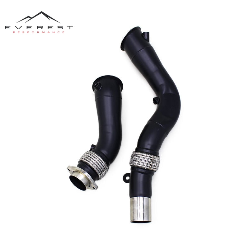 Stainless Steel Downpipe for BMW M3/M4 G80/G82 3.0T 2019-2022 Black Ceramic Insulation Free Flow Header