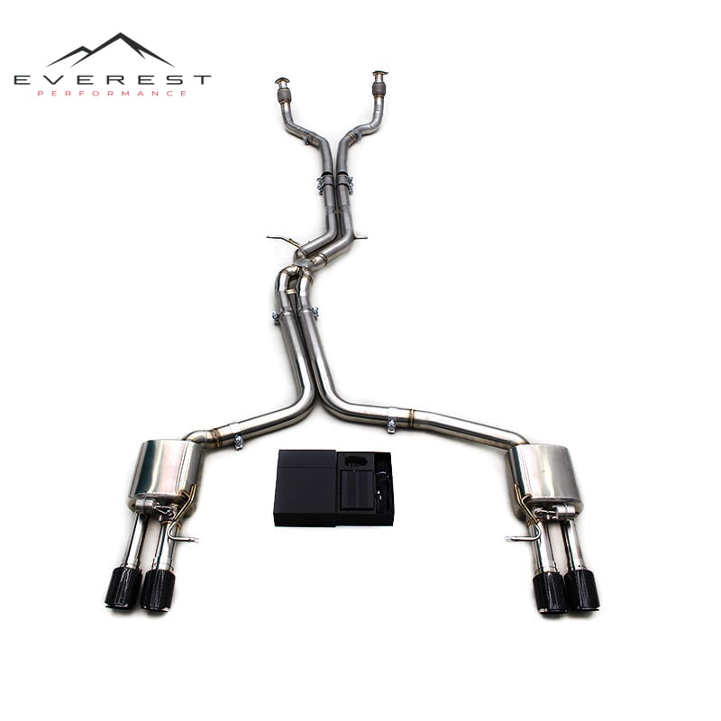 Race Custom 304 Stainless Steel Valve Muffler Pipe Tuning Exhaust Catback for Audi S6/S7 C7 4.0T 2013-2018