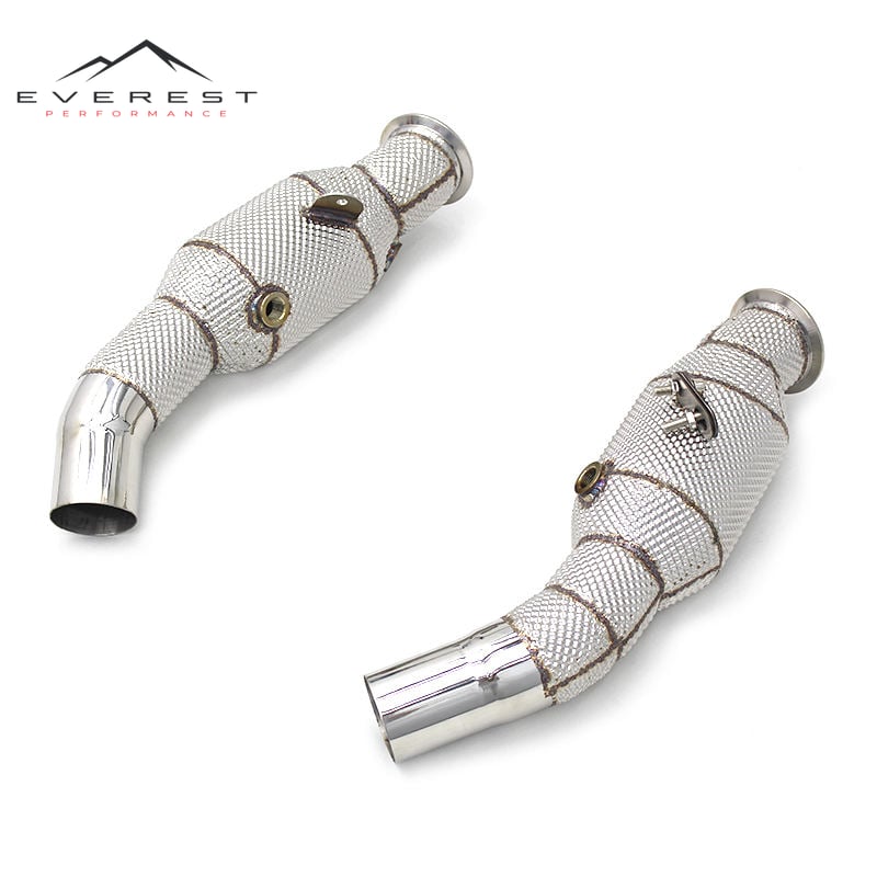 High Flow Performance Catted Downpipe for ALFA ROMEO Giulia Quadrifoglio 2016-2018 100/200/300Cell Catalyst Pipe