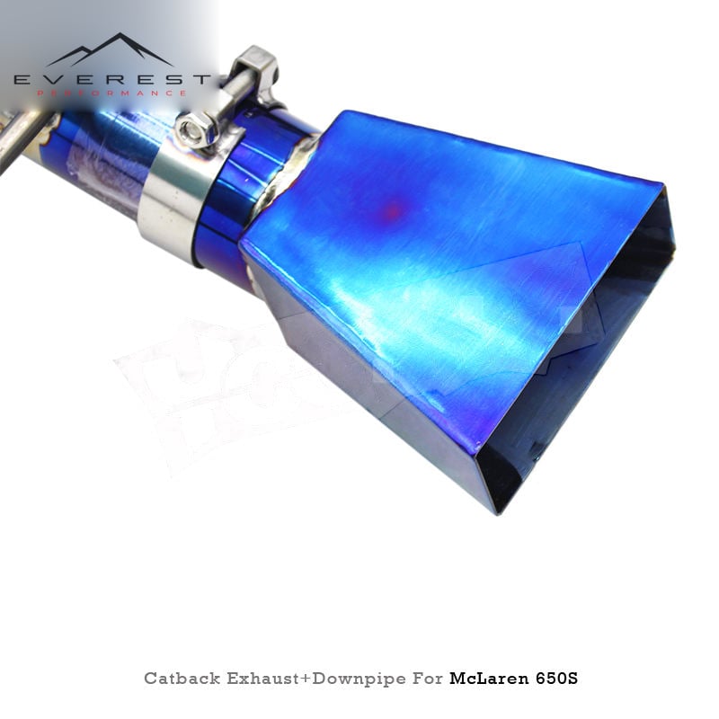 Titanium LightWeight Catback Exhaust System for Mclaren 650S/625C Spider/Coupe 3.8T 2014+ Valvetronic Vacuum Valve