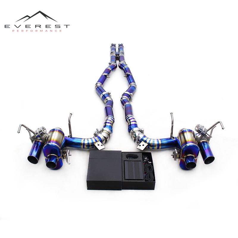 Titanium Exhaust Pipe System for Ferrari F12 Berlinetta 6.3L V12 2013+ Lightweight Sport Car Vacuum Valve Catback Exhaust