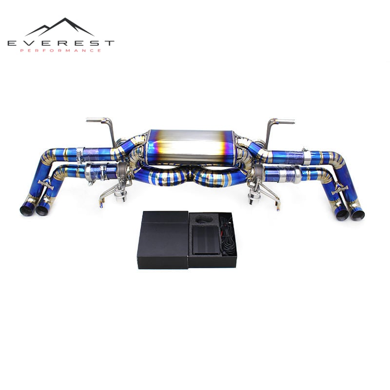 Race High Performance Titanium Catback for Audi R8 V10 5.2L 2010-2013 Lightweight Rear Muffler Section With Valve