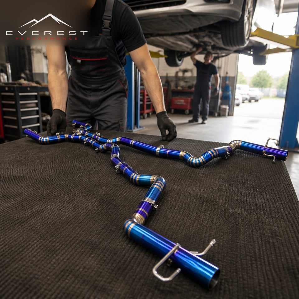 Tuning Exhaust Pipes for Mercedes-Benz C63/C63S AMG W205 4.0T 2015-2020 Valve Titanium Catback