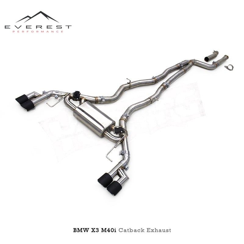 Catback Exhaust for BMW X3/X4 M40i G01 3.0T 2016-2023 Racing Stainless Steel Muffler Valvetronic Valved Exhaust Pipe