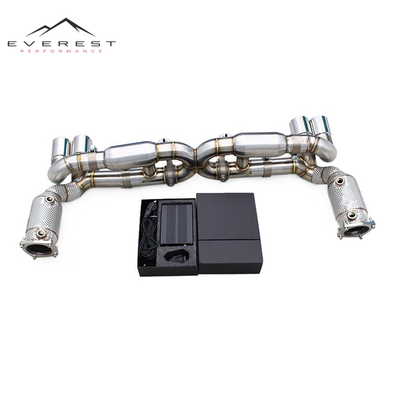 Turbo Exhaust Pipe System for Porsche 911 Carrera 996 TURBO 3.6T 1997-2005 Exhaust Muffler with Catalyst Downpipe