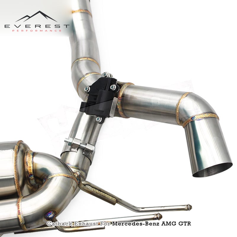 Racing SS304 Valvetronic Catback for Mercedes-Benz AMG GTR/GT R C190 4.0T 2019-2023 With Valved Muffler Exhaust Pipes