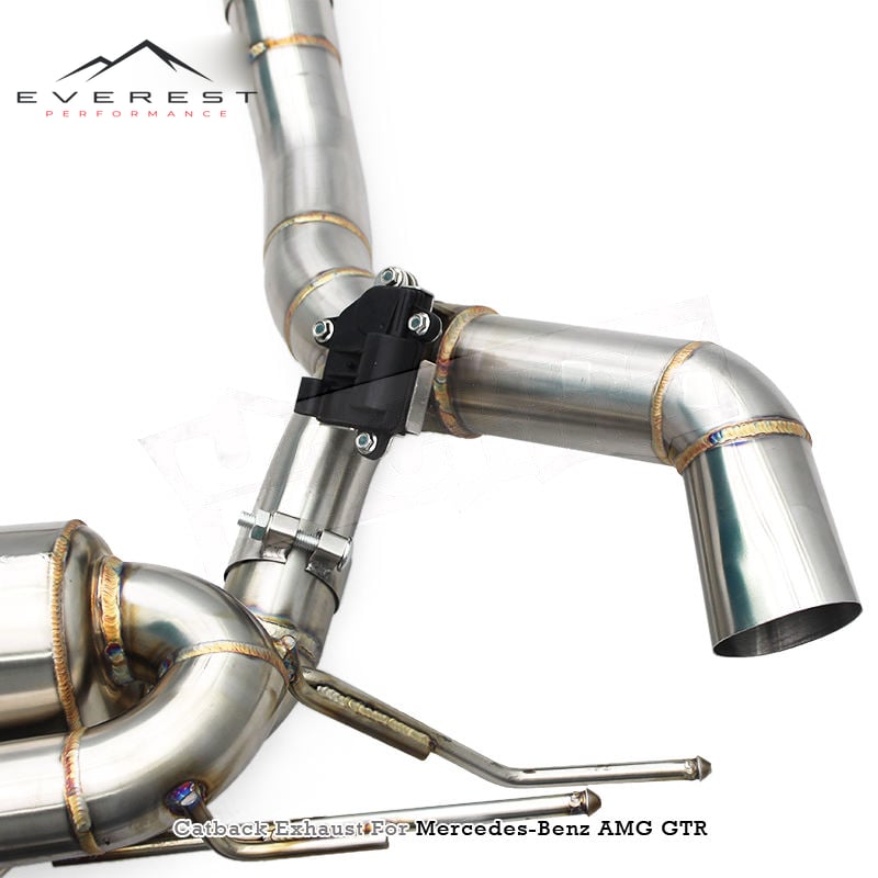 Racing SS304 Valvetronic Catback for Mercedes-Benz AMG GTR/GT R C190 4.0T 2019-2023 With Valved Muffler Exhaust Pipes