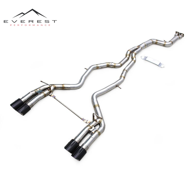 Single Exhaust Pipes for BMW M2 Competition/M2C 3.0T F87 S55 2018-2023 Stainless Steel Catback With Brace