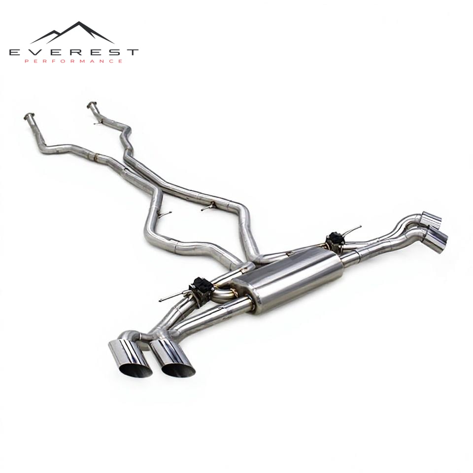 SS304 Exhaust Pipe System for BMW X5 M50i N63 4.4T 2008-2013 High Quality Valvetronic Catback Exhaust Pipe