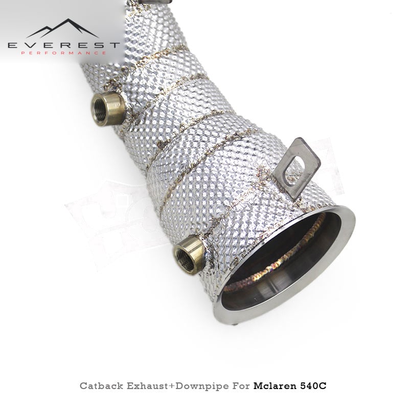Racing Full Exhaust System for Mclaren 540/540C 3.8 2015+ SUS304 Downpipe Lightweight Titanium Vacuum Valve Direct Replacement