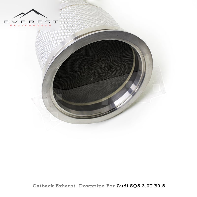 Direct-fit Street Track Exhaust for Audi SQ5 8R/FY 3.0T 2016-2024 Titanium Lightweight Catback 100/200/300cell Catted Downpipe