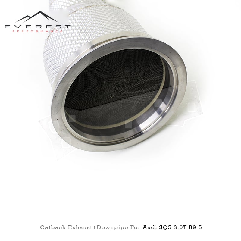 Direct-fit Street Track Exhaust for Audi SQ5 8R/FY 3.0T 2016-2024 Titanium Lightweight Catback 100/200/300cell Catted Downpipe