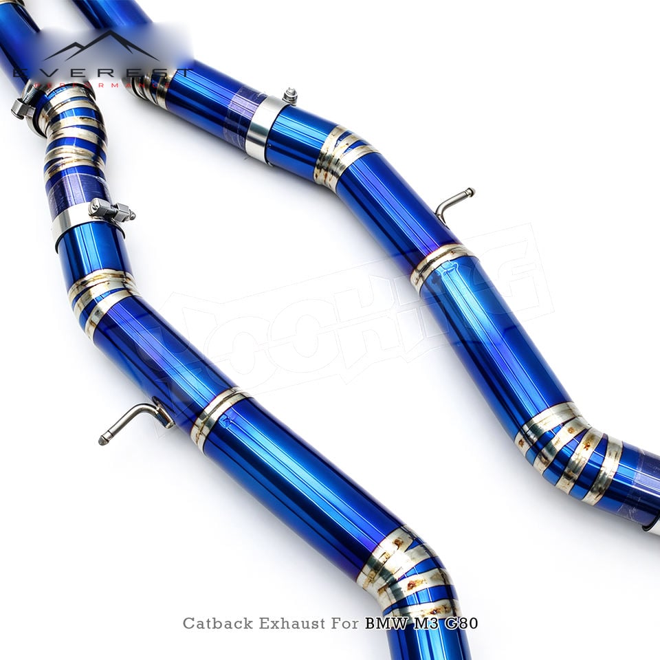 Titanium Performance Equal Length Mid Pipes with Z Pipe Exhaust for BMW M3/M4 G80/G82 3.0T 2021-2026 Valvetronic Catback