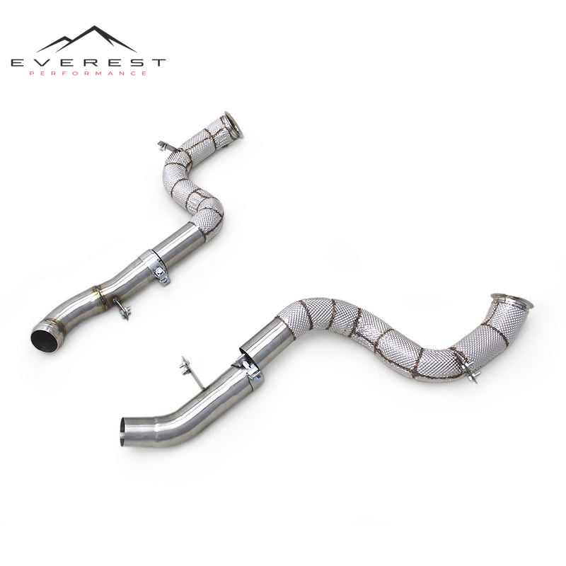 For Mercedes-Benz GLE63 AMG 4.0TT W167 2020-2023 Performance Exhaust Downpipe Steel and Stainless Steel Parts