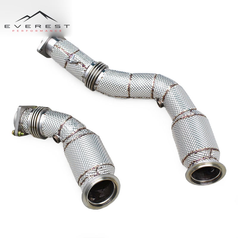 Turbo Downpipe for BMW M3/M4 F80/F82/F83 S55 3.0T 2014-2019 SUS304 Pipes High Flow with Catalyst Exhaust Header