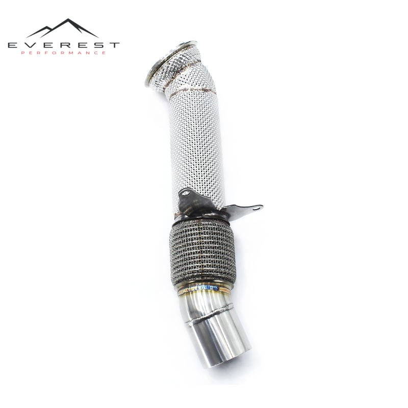 Exhaust Straight Single Downpipe for BMW 535i N55 3.0T 2010-2017 Stainless Steel Free Flow Exhaust System