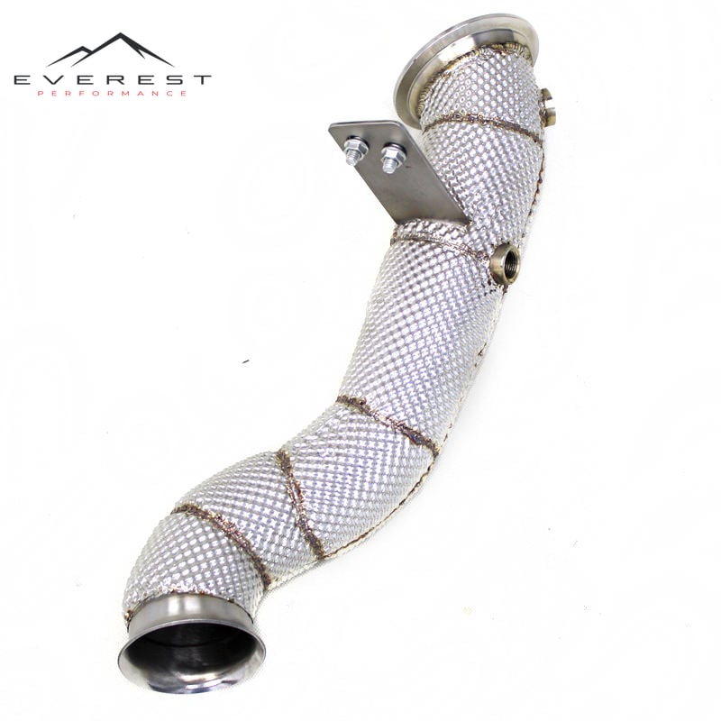 Downpipe With Heat Shield for Mercedes-Benz C300/GLC300 2.0T 2015-2023 Stainless Steel Front Tube Exhaust System