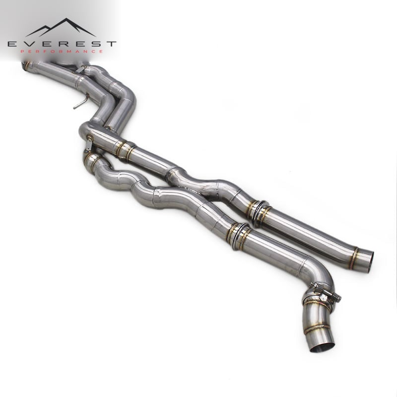 Stock Equal Length Midpipe with Resonater for BMW M2C M2 Competition F87 S55 3.0T 2018-2023 Car Parts SS304 Exhaust System
