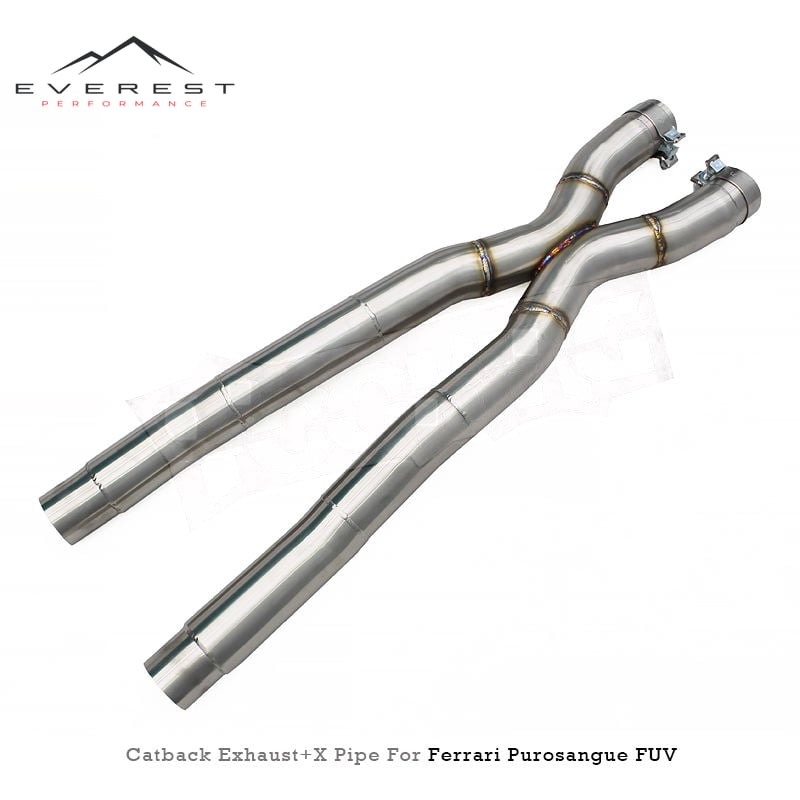 Auto Valvetronic Catback Muffler for Ferrari Purosangue FUV V12 6.5L 2022+Stainless Steel Exhaust Pipes