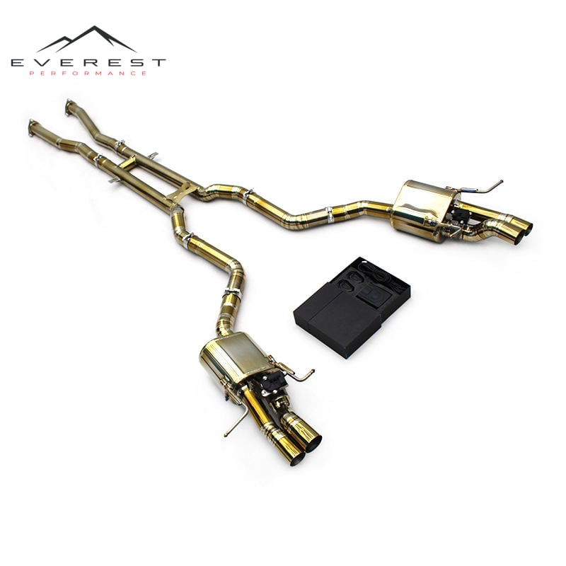 Titanium Exhaust Pipe System for Bentley Continental Flying Spur W12 (2005-2013) - Electronic Valve Tail Section Exhaust System