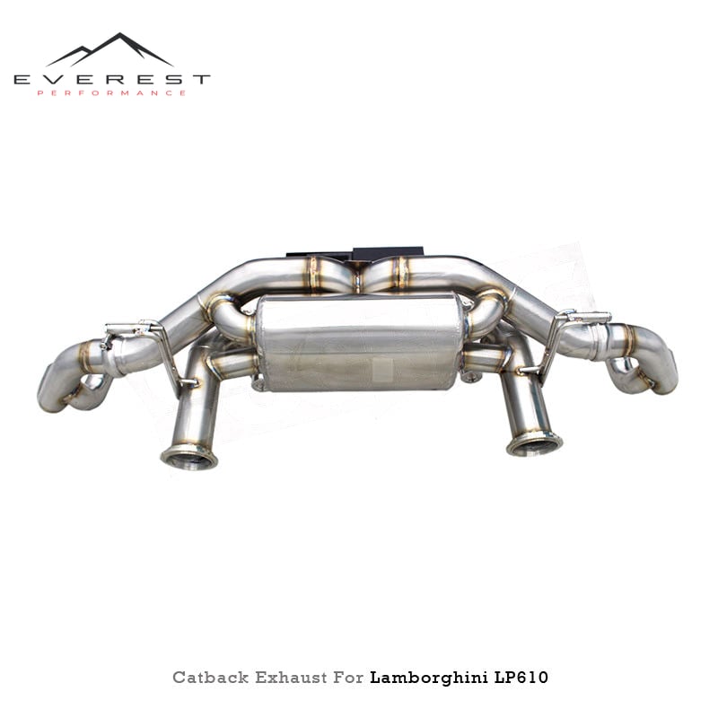 Racing Car Catback Exhaust System for Lamborghini Huracan LP610 2014-2024 Exhaust with Stainless Steel 304 Catback Exhaust Pipes