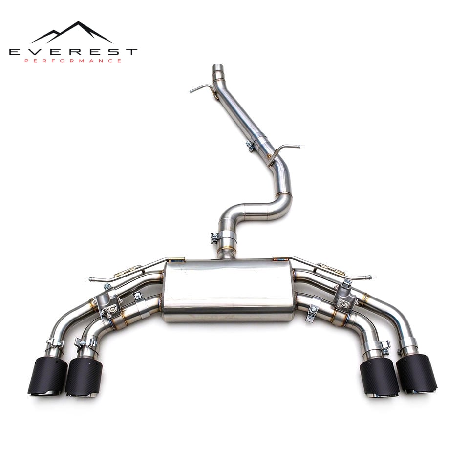 Catback Exhaust for VW Golf 8/MK8/8R R 2.0T 2020-2024 Racing Stainless Steel Exhaust Pipe Muffler with Valve
