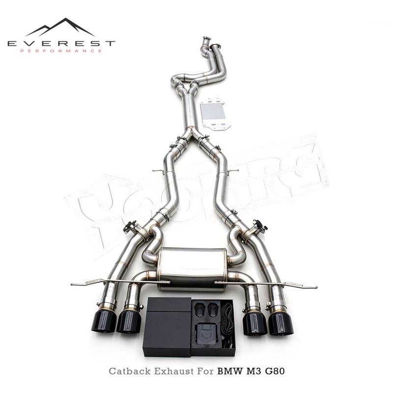 Direct Fitment Exhaust for BMW M3/M4 G80/G82 S58 3.0T 2021-2026 2.75inch to 3.5inch Merged Pipe Valvetronic Catback Muffler