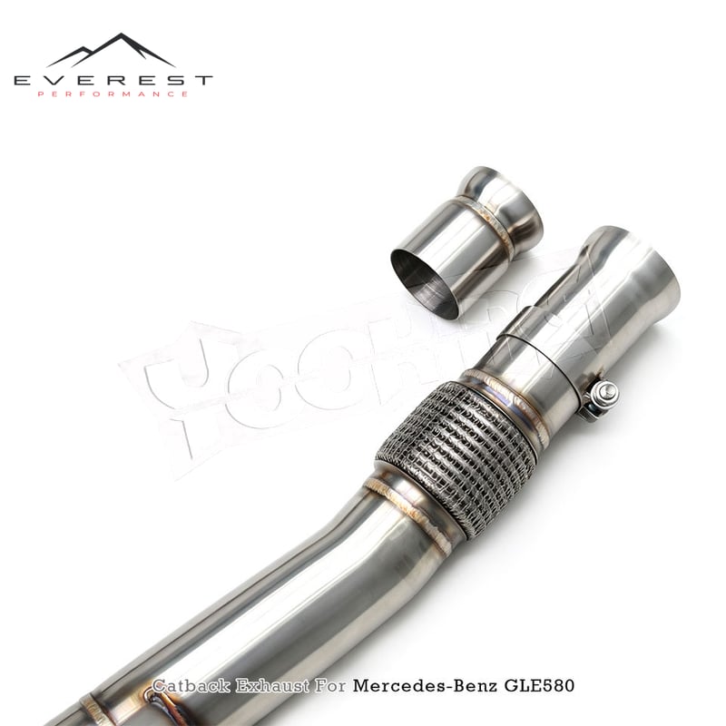 Custom Valve Exhaust System for Mercedes-Benz GLE580 4.0L 2016-2024 Stainless Steel Catback Muffler with Control