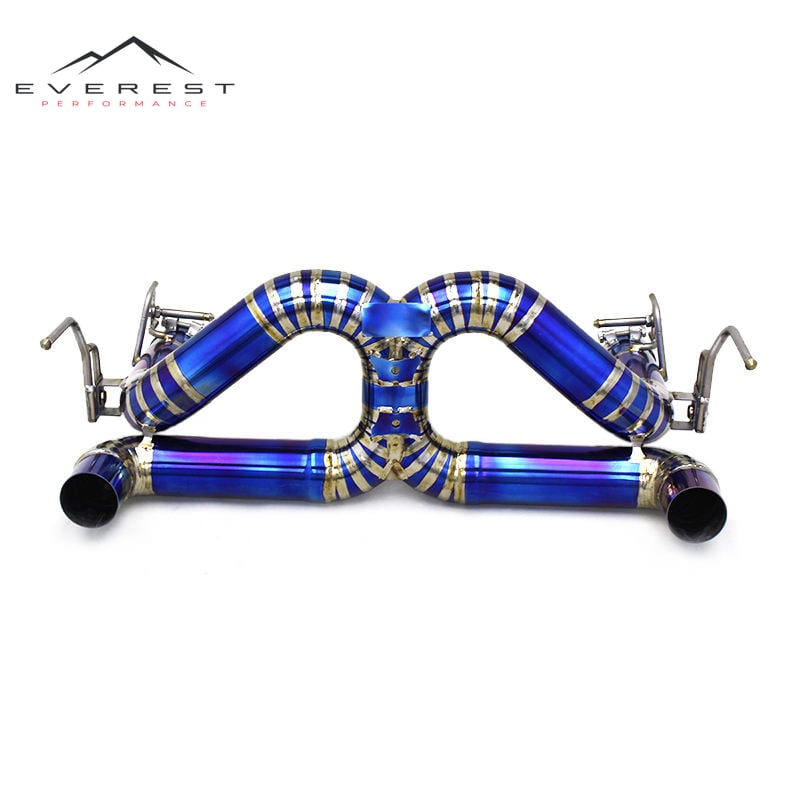 Race Sport Catback for Ferrari 488 GTB/Spider/Pista 2015-2019 Engine Titanium X Pipe Muffler Performance Sound Exhaust System