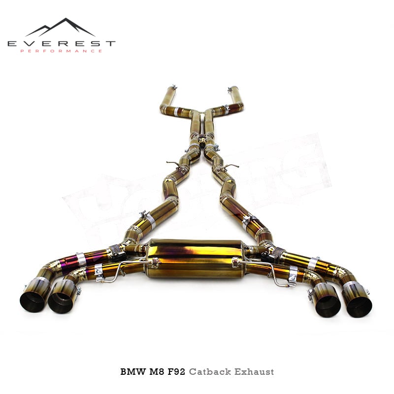 Catback Exhaust for BMW M8 F91/F92/F93 4.4T 2019-2023 Two-door Saloon Tuning Gold Titanium Pipe Muffler