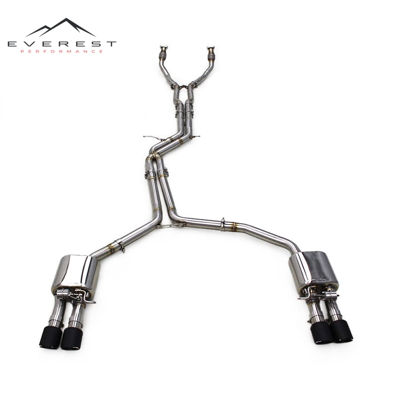 Car Exhaust Muffler Resonator Catback for AUDI A6/A7 C8 3.0T 2019-2022 Racing Sport Car Sound Exhaust System