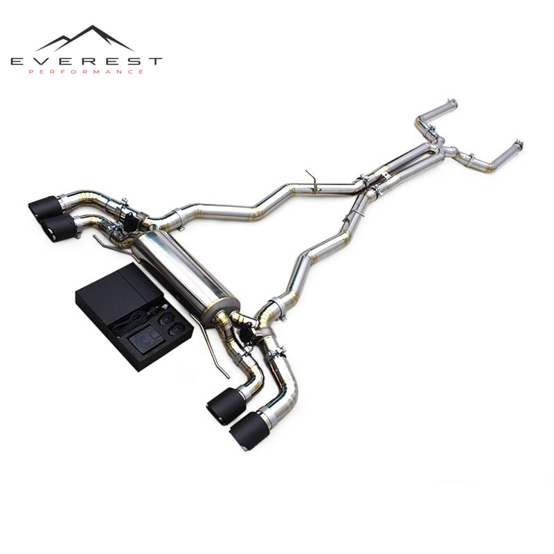 Direct-fit Catback Exhaust for BMW M5 F90 S63 4.4T 2018-2023 US Version Titanium Lightweight Forwarad X Pipe Valvetronic Muffler