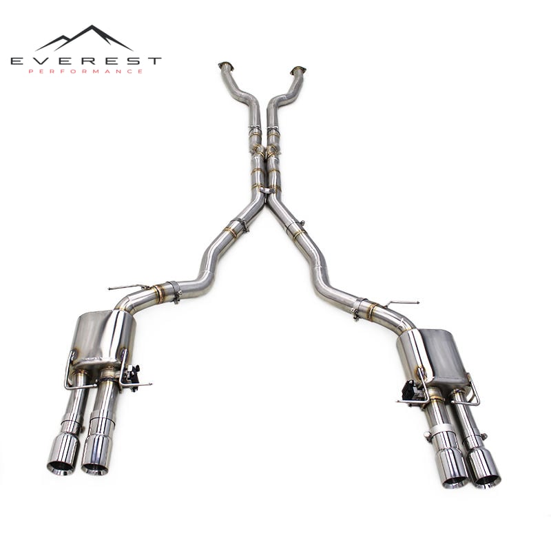 Racing Exhaust Pipe for BMW M5 E60 5.0L 2003-2010 Enhanced Performance X-pipe Catback Muffler Exhaust With Valve Control Kit