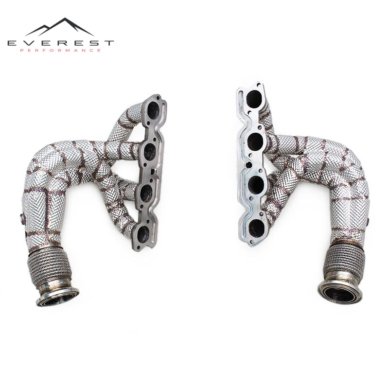 Performance Turbo Exhaust Manifold for Ferrari 458 4.5 L 2011-2016 Stainless Steel Exhaust Pipe with Heat Insulation
