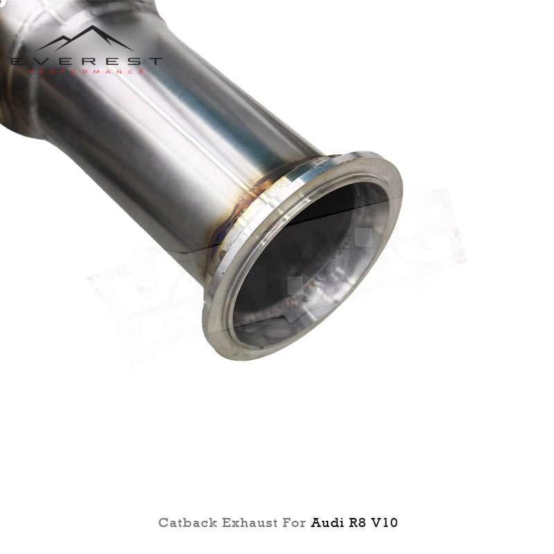 SS304L Exhaust Pipe System for Audi R8 V10 5.2L 2017-2019 Catback Exhaust with Valve Control System