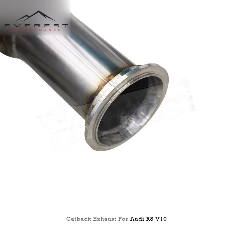SS304L Exhaust Pipe System for Audi R8 V10 5.2L 2017-2019 Catback Exhaust with Valve Control System