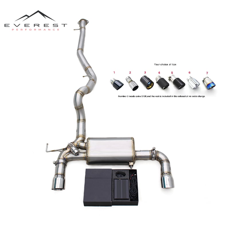 High Performance Catabck Exhaust System for Ford Bronco L4 2.3T/2.7L 2024-2025 Enhanced Sound System with Valve