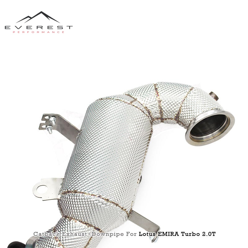 SS304 Header Downpipe for Lotus EMIRA 2021-2022 Titanium Full System Valvetronic Valved Muffler Catback Exhaust Pipes