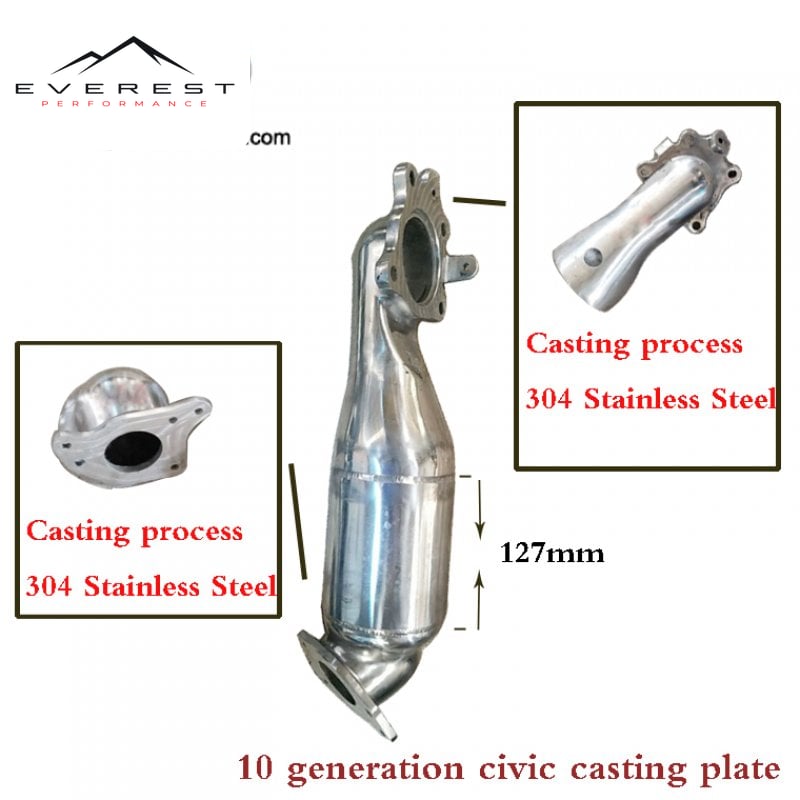 Honda 10 Generation Civic Casting Downpipe — photo 1