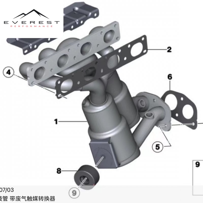BMW 3’E92 2007 Exhaust Header — photo 1