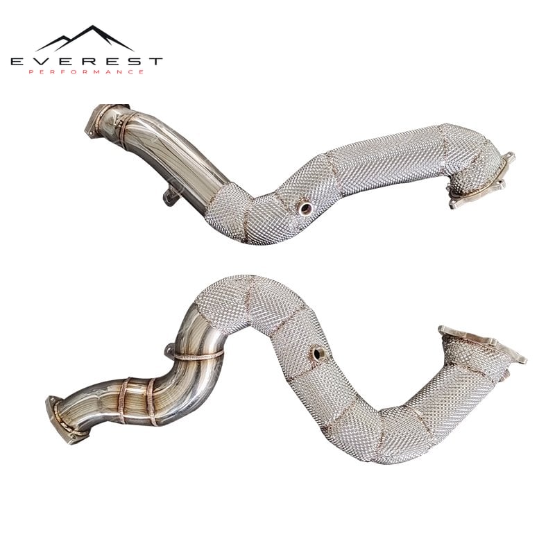 Audi S6 RS6 S7 RS7 C7 A8 S8 D4 4.0 TFSI 2012+ With Heat Shield And Catless Downpipe — photo 1