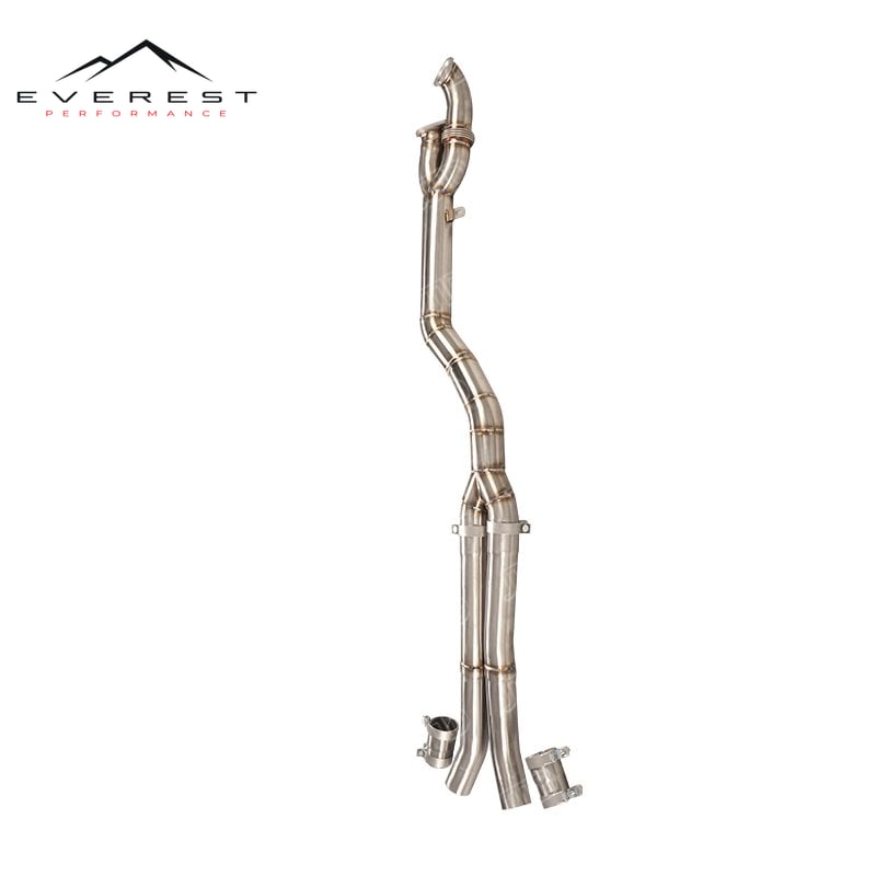 BMW G8X M3 M4 S58 Single Middle Section Exhaust System (Style 3) — photo 1
